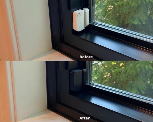 Matte Black Security Sensor Covers – 5 Pack – Fits Ring and Cove Brand Sensors – Injection Molded Snap-On Design for Dark Doors and Trim in Kuwait