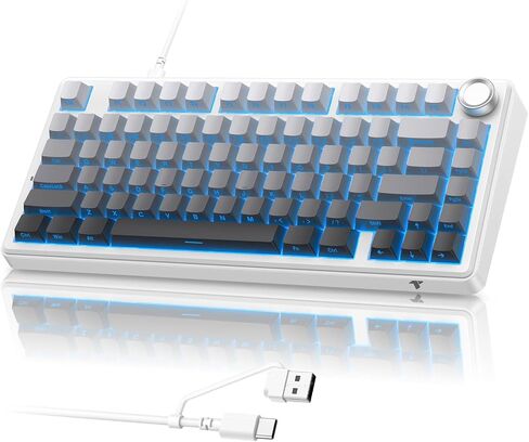 TECURS 75% Wired Gasket Mechanical Keyboard, Hot Swap Gaming Keyboard in Saudi Arabia