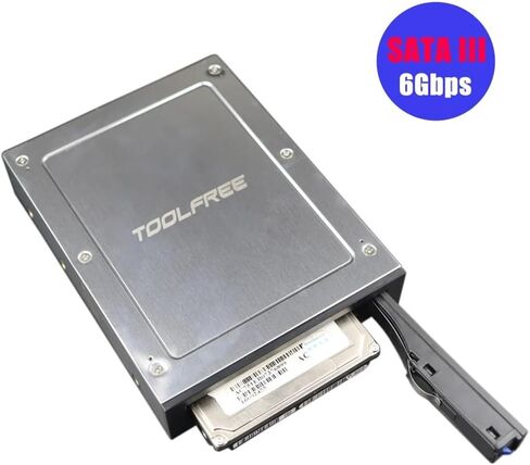 2.5 Inch to 3.5 Inch Internal Floppy Bay SATA III 6Gbps Tray-LESS Mobile Rack for 2.5 Inch HDD SSD Hard Drive Backplane, Easy to Use, 500456071 in Saudi Arabia