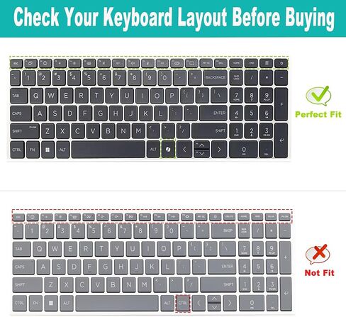 2 Pack Keyboard Cover for HP OmniBook 7 16-az 16-ay Series 16-az0097nr 16-ay0087nr 16",OmniBook 7 17-dc Series 17-dc0097nr 17.3'' (Not Fit Omnibook X 17-dd 17t-dd Series)US Layout Keyboard-Pink+Clear in Saudi Arabia