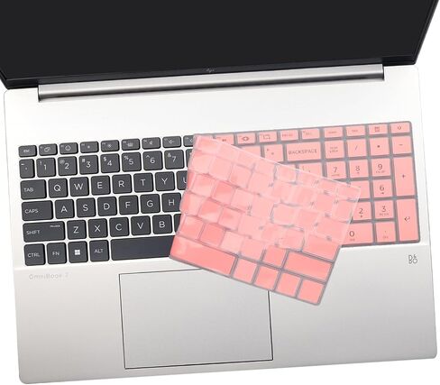 2 Pack Keyboard Cover for HP OmniBook 7 16-az 16-ay Series 16-az0097nr 16-ay0087nr 16",OmniBook 7 17-dc Series 17-dc0097nr 17.3'' (Not Fit Omnibook X 17-dd 17t-dd Series)US Layout Keyboard-Pink+Clear in Saudi Arabia