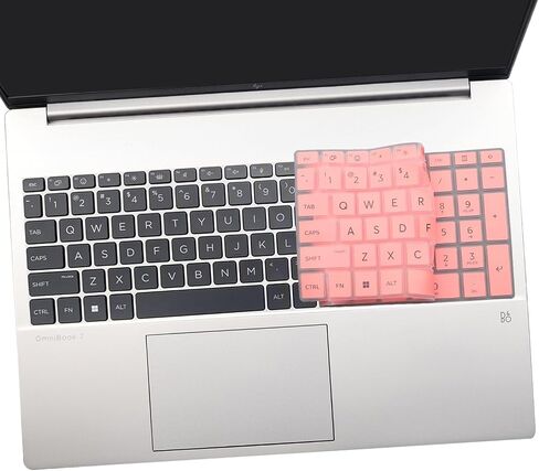 2 Pack Keyboard Cover for HP OmniBook 7 16-az 16-ay Series 16-az0097nr 16-ay0087nr 16",OmniBook 7 17-dc Series 17-dc0097nr 17.3'' (Not Fit Omnibook X 17-dd 17t-dd Series)US Layout Keyboard-Pink+Clear in Saudi Arabia