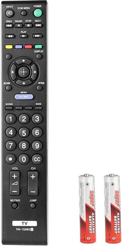 New RM-YD080 RMYD080 Remote Control Compatible with Sony LCD LED TVs KDL-40BX450 KDL-32EX340 KDL-42EX440 KDL-46BX450 KDL-40BX451 KDL-46BX451 Replacement Controller with Batteries in Kuwait