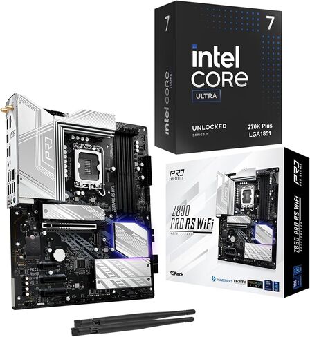 Micro Center Intel core Ultra 7 270k Plus Bundle w/Asrock Z890 PRO RS WiFi in Saudi Arabia