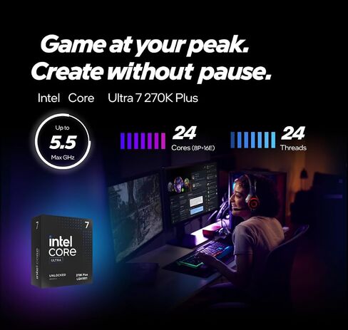 Micro Center Intel core Ultra 7 270k Plus Bundle w/Asrock Z890 PRO RS WiFi in Saudi Arabia