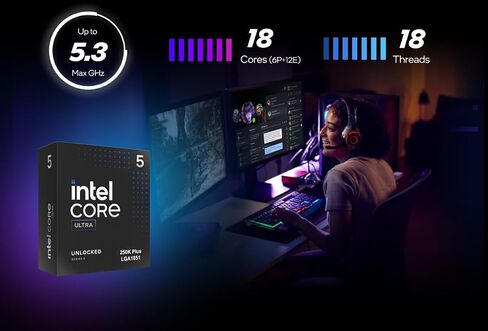Micro Center Combo Intel Core Ultra 5 250K Plus CPU ATX Motherboard Bundle in Saudi Arabia