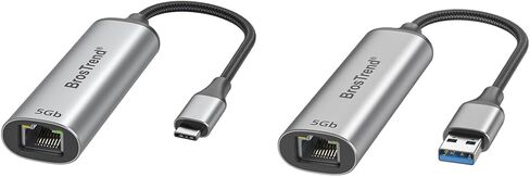BrosTrend 5Gbps USB to Ethernet Adapter for Laptop Desktop PC, Plug & Play in Saudi Arabia