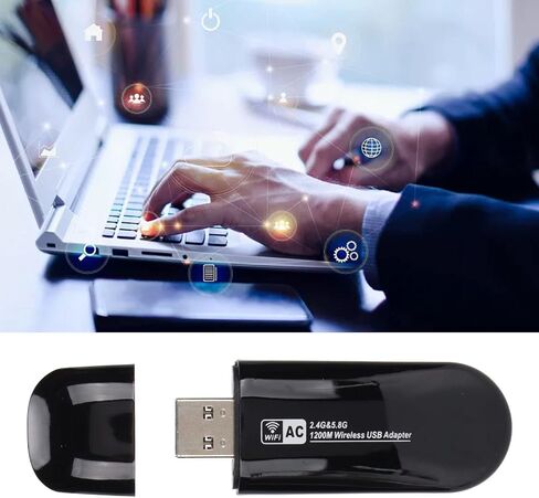 1200Mbps Wireless Network Card, USB 3.0 WiFi Adapter 2.4G 5.8G in Saudi Arabia