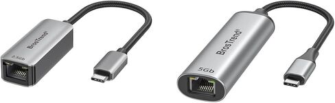 BrosTrend 5Gb 2.5Gb USB C to Ethernet Adapter for Laptop MacBook, Plug&Play in Saudi Arabia