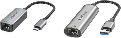 BrosTrend 5Gbps + 2.5Gbps USB to Ethernet Adapter for Laptop, Plug & Play in Saudi Arabia