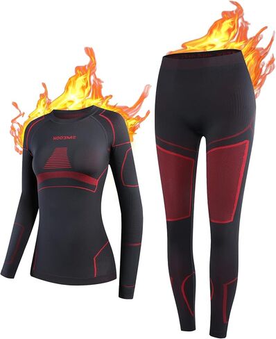 NOOYME Thermal Underwear Base Layer for Women, Long Johns for Cold Weather in Saudi Arabia