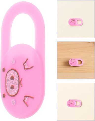 Pink ABS Webcam Privacy Cover 3 Pack with Slide Open Close in Kuwait