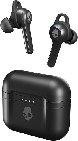 Skullcandy Indy Fuel in-Ear Wireless Earbuds, Wireless Charging, 30 Hr Battery, Microphone, Works with iPhone Android and Bluetooth Devices - Grey in Saudi Arabia