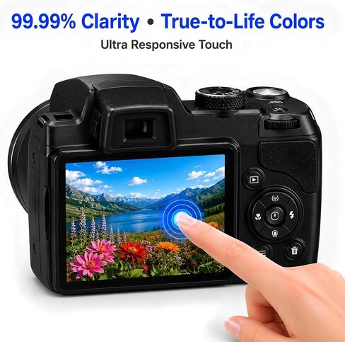 Model-Specific Custom Fit for Nikon Coolpix B500 Camera Screen Protector – 3-Pack, 0.3mm 9H Hardness Tempered Glass, Full-Screen Edge-to-Edge, Crystal Clear, Bubble-Free, Anti-Scratch in Kuwait