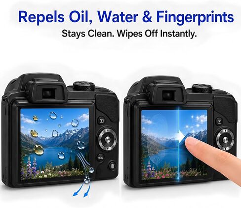 Model-Specific Custom Fit for Nikon Coolpix B500 Camera Screen Protector – 3-Pack, 0.3mm 9H Hardness Tempered Glass, Full-Screen Edge-to-Edge, Crystal Clear, Bubble-Free, Anti-Scratch in Kuwait