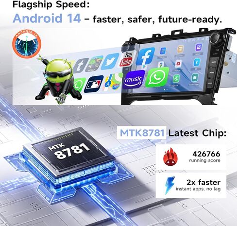 Roadanvi X14 6GB+128GB Car Radio for Subaru Forester2015-2018 WRX 2016-2021 in Saudi Arabia