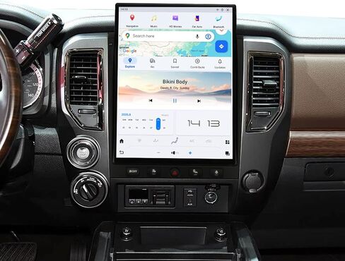 8+128GB Qualcomm Android 13 Car Stereo for Nissan Titan 2016-2019, 15.6-Inch Large Touch Screen Radio, Wireless Apple Carplay & Android Auto, GPS Navigation WiFi SWC DSP Multimedia Head Unit in Saudi Arabia