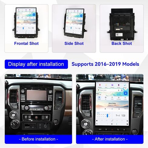 8+128GB Qualcomm Android 13 Car Stereo for Nissan Titan 2016-2019, 15.6-Inch Large Touch Screen Radio, Wireless Apple Carplay & Android Auto, GPS Navigation WiFi SWC DSP Multimedia Head Unit in Saudi Arabia