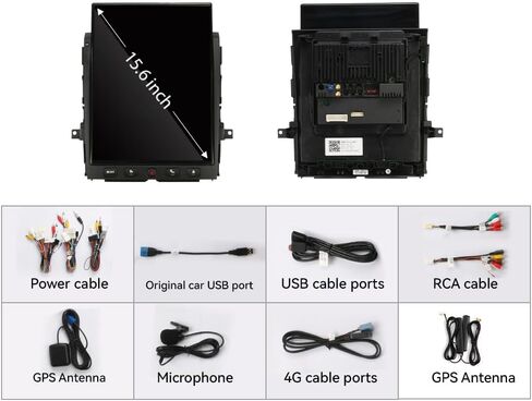 8+128GB Qualcomm Android 13 Car Stereo for Nissan Titan 2016-2019, 15.6-Inch Large Touch Screen Radio, Wireless Apple Carplay & Android Auto, GPS Navigation WiFi SWC DSP Multimedia Head Unit in Saudi Arabia