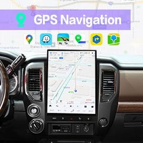 8+128GB Qualcomm Android 13 Car Stereo for Nissan Titan 2016-2019, 15.6-Inch Large Touch Screen Radio, Wireless Apple Carplay & Android Auto, GPS Navigation WiFi SWC DSP Multimedia Head Unit in Saudi Arabia