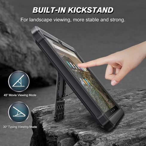 Fintie Case for Amazon Fire Max 11 Tablet (13th Generation, 2023 Release) - Tuatara Shockproof Rugged Unibody Hybrid Kickstand Cover Case + Stylus Pouch PU Leather Pen Sleeve Portable Elastic Pencil C in Kuwait