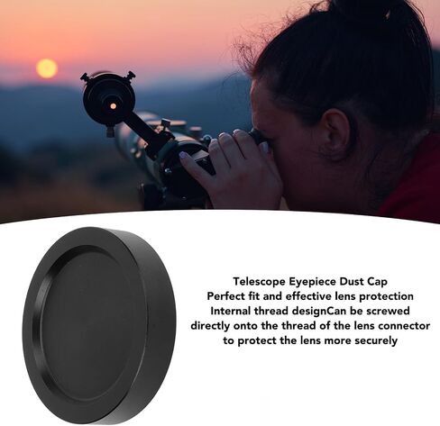 Telescope Eyepiece Dust Cap M48x0.75 Aluminum Alloy Lens Cover for Teleconverter and Camera Adapters in Saudi Arabia