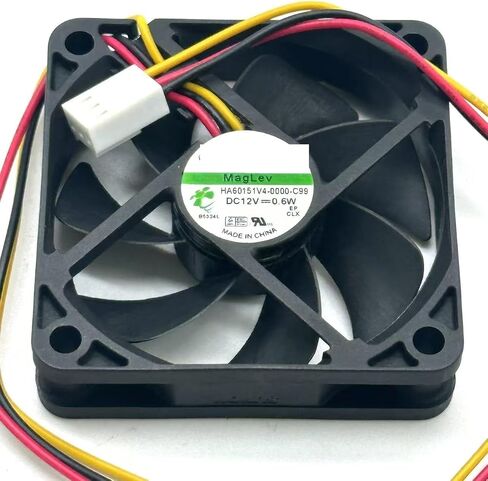 for SUNON HA60151V4-0000-C99 DC 12V 0.6W 60x60x15mm 3-Wire Server Cooling Fan in Saudi Arabia