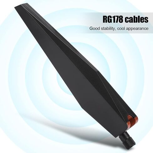 MAVIS LAVEN 8dBi High Gain SMA Antenna, Metal Connector, Dual Band 2.4G 5G WiFi Antenna, Compatible for RT AC68U EX6200 M.2 WiFi Card in Saudi Arabia
