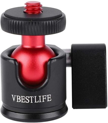 360 Degree Swivel Mini Metal Ball Head with Non-Slip Rubber Pad for DSLR Camera Fill Light, 1/4" Screw Mount, Mini Design for Versatile Use, in Kuwait