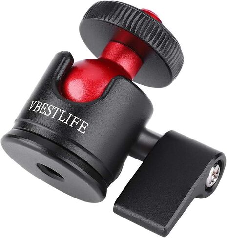 360 Degree Swivel Mini Metal Ball Head with Non-Slip Rubber Pad for DSLR Camera Fill Light, 1/4" Screw Mount, Mini Design for Versatile Use, in Kuwait