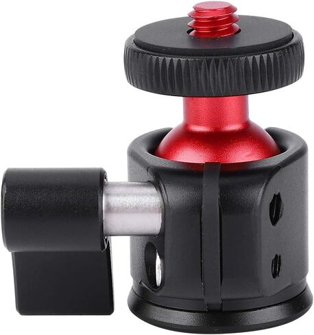 360 Degree Swivel Mini Metal Ball Head with Non-Slip Rubber Pad for DSLR Camera Fill Light, 1/4" Screw Mount, Mini Design for Versatile Use, in Kuwait