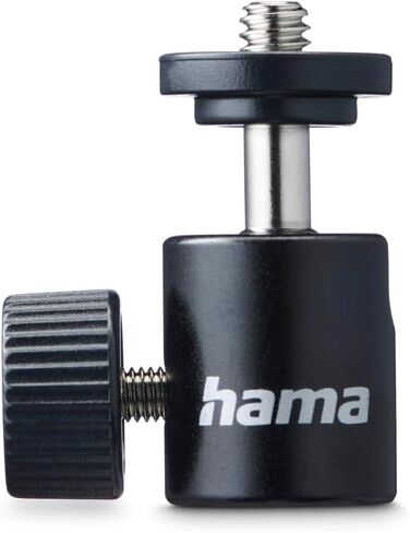 Ball Head for Tripods, 38 mm Height, for 1/4 Inch Thread, Diameter 20 mm, Black in Saudi Arabia