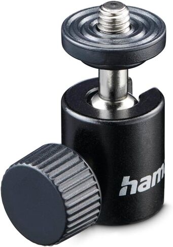 Ball Head for Tripods, 38 mm Height, for 1/4 Inch Thread, Diameter 20 mm, Black in Saudi Arabia