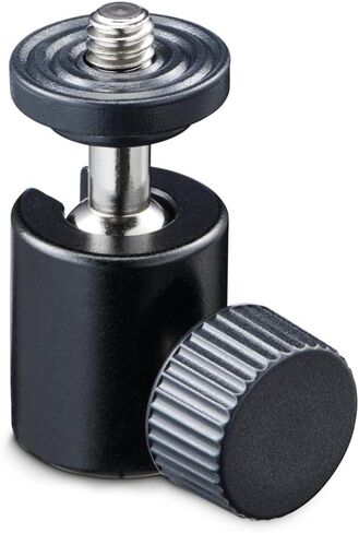 Ball Head for Tripods, 38 mm Height, for 1/4 Inch Thread, Diameter 20 mm, Black in Saudi Arabia