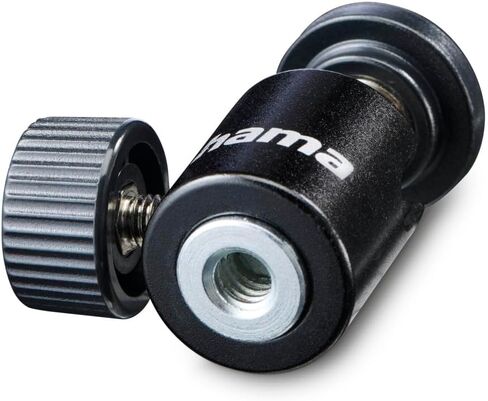Ball Head for Tripods, 38 mm Height, for 1/4 Inch Thread, Diameter 20 mm, Black in Saudi Arabia