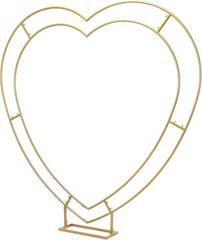 Square Wrought Iron Arch 6.7FT for Wedding Balloons (Gold) in Saudi Arabia