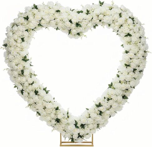 Square Wrought Iron Arch 6.7FT for Wedding Balloons (Gold) in Saudi Arabia