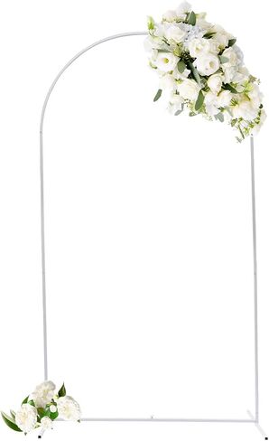 Metal Wedding Arch Backdrop Stand, Square Balloon Arch Frame for Ceremony Party Decoration, Garden Arbor Photo Booth Background Stand for Bridal Shower Birthday in Saudi Arabia