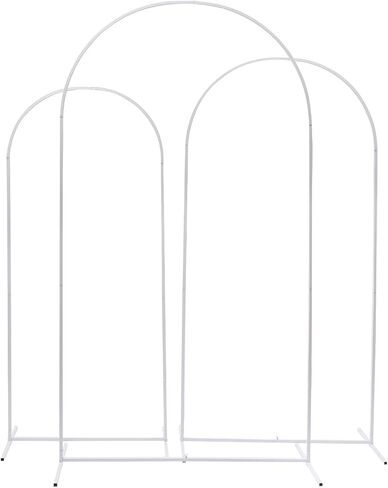 Metal Wedding Arch Backdrop Stand, Square Balloon Arch Frame for Ceremony Party Decoration, Garden Arbor Photo Booth Background Stand for Bridal Shower Birthday in Saudi Arabia