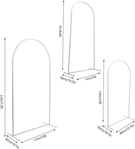 Metal Wedding Arch Backdrop Stand, Square Balloon Arch Frame for Ceremony Party Decoration, Garden Arbor Photo Booth Background Stand for Bridal Shower Birthday in Saudi Arabia