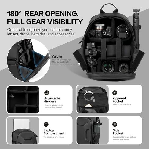 AMBITFUL S1 Hard Shell Camera Backpack, 13L for DSLR Mirrorless in Saudi Arabia