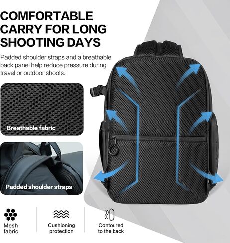 AMBITFUL S1 Hard Shell Camera Backpack, 13L for DSLR Mirrorless in Saudi Arabia