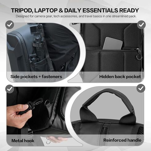 AMBITFUL S1 Hard Shell Camera Backpack, 13L for DSLR Mirrorless in Saudi Arabia
