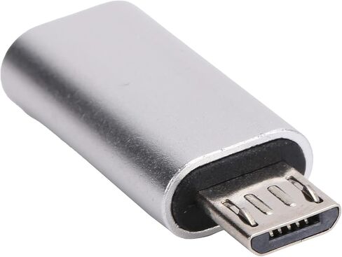 Aluminum USBC to Micro USB Adapter Plug and Play (Black) in Saudi Arabia