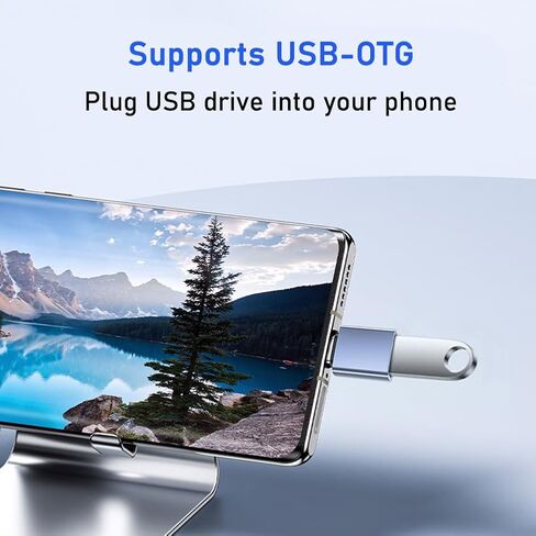 USB C to USB Adapter 4-Pack, Type C to USB 3.0 Converter, High Speed, Gray in Saudi Arabia