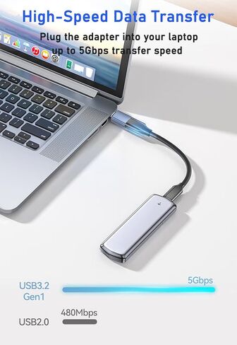 USB C to USB Adapter 4-Pack, Type C to USB 3.0 Converter, High Speed, Gray in Saudi Arabia