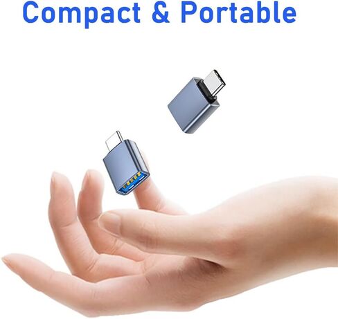 USB C to USB Adapter 4-Pack, Type C to USB 3.0 Converter, High Speed, Gray in Saudi Arabia