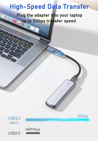 USB C to USB 3.0 Adapter 4-Pack, USB C Adapter, Type C Converter, Gray in Saudi Arabia