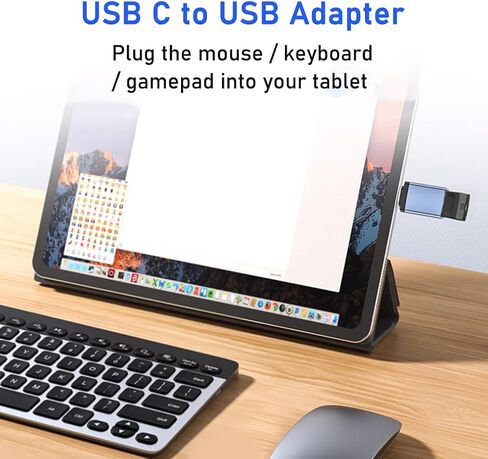 USB C to USB 3.0 Adapter 4-Pack, USB C Adapter, Type C Converter, Gray in Saudi Arabia