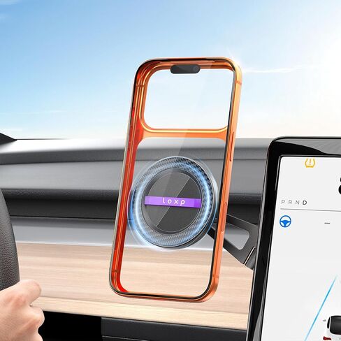 LOXP Upgrade Tesla Phone Mount, Magnetic & Foldable Tesla Phone Holder in Saudi Arabia